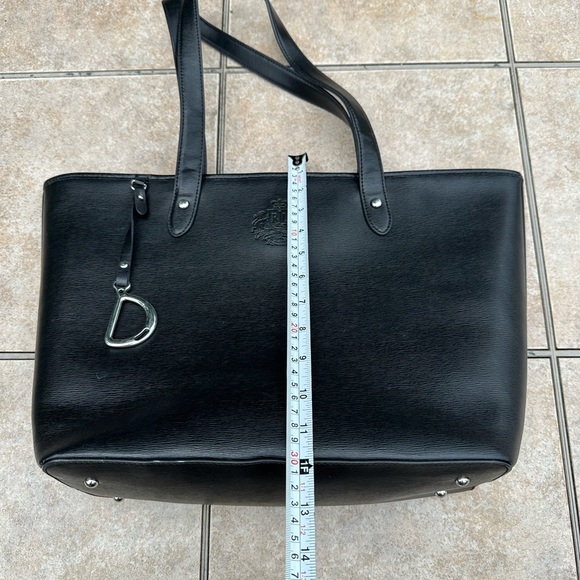 Ralph Lauren Oversize Black Leather Tote - Picture 10 of 16
